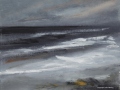 JH12- Julie Herring.  October Sea. Acrylic on board. 35.6 x 45.7cm, unframed. £180