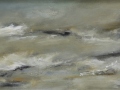 JH05- Julie Herring.  Turning Tide. Acrylic on canvas. 43 x 73cm framed. Frame: White, unglazed. £450