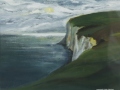 JH06- Julie Herring.  Dorset Coast. Acrylic on board. 49.5 x 56cm framed. Frame: Limed oak, glazed. £320